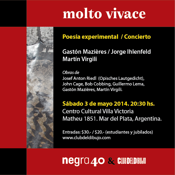 Molto Vivace – Poesía experimental