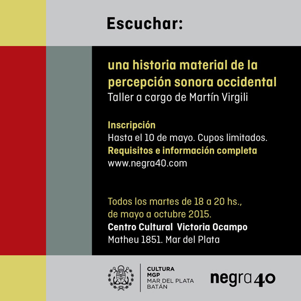 Escuchar: una historia material de la percepción sonora occidental