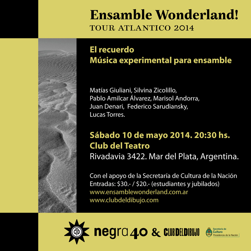 Ensamble Wonderland! Tour Atlántico 2014