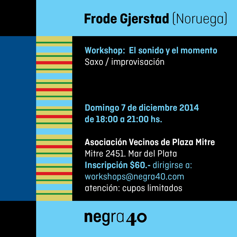 Frode Gjerstad (Noruega) Saxo – Improvisación