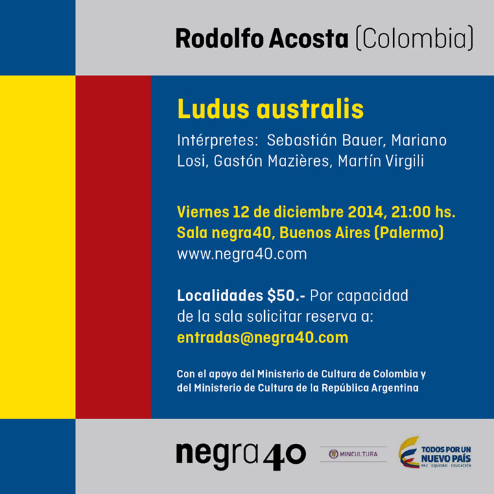 Rodolfo Acosta – Composición en residencia