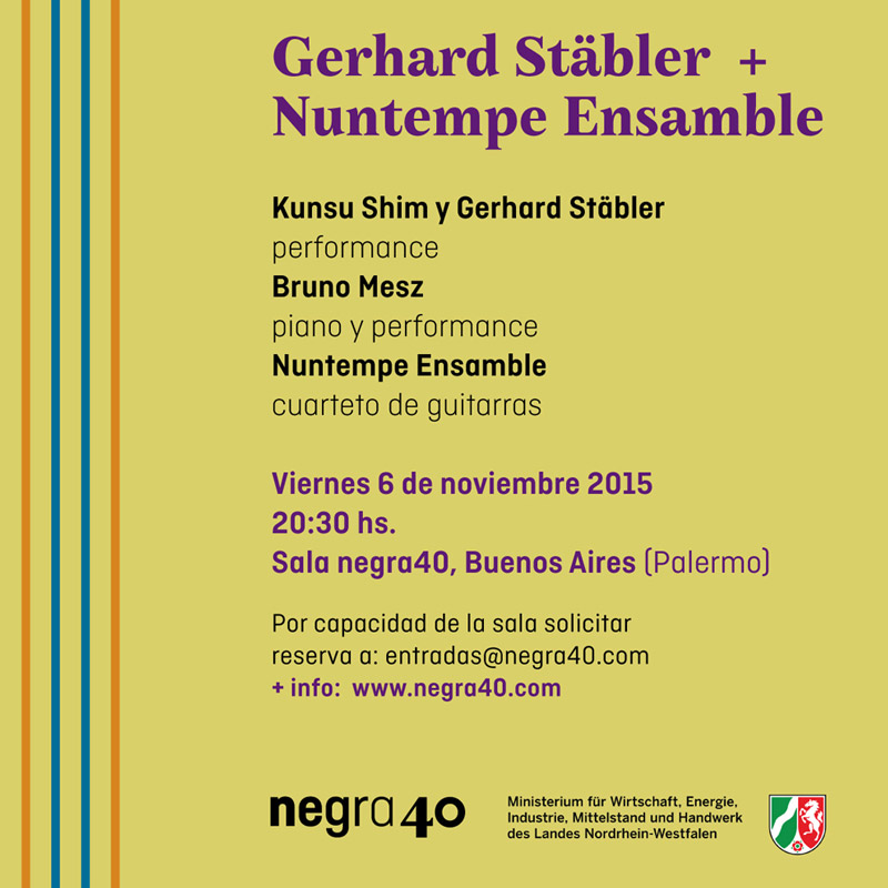 Gerhard Stäbler + Nuntempe Ensamble